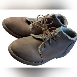 Seven Dials Womens Mallori Tan Suede Ankle Boots Size 9M